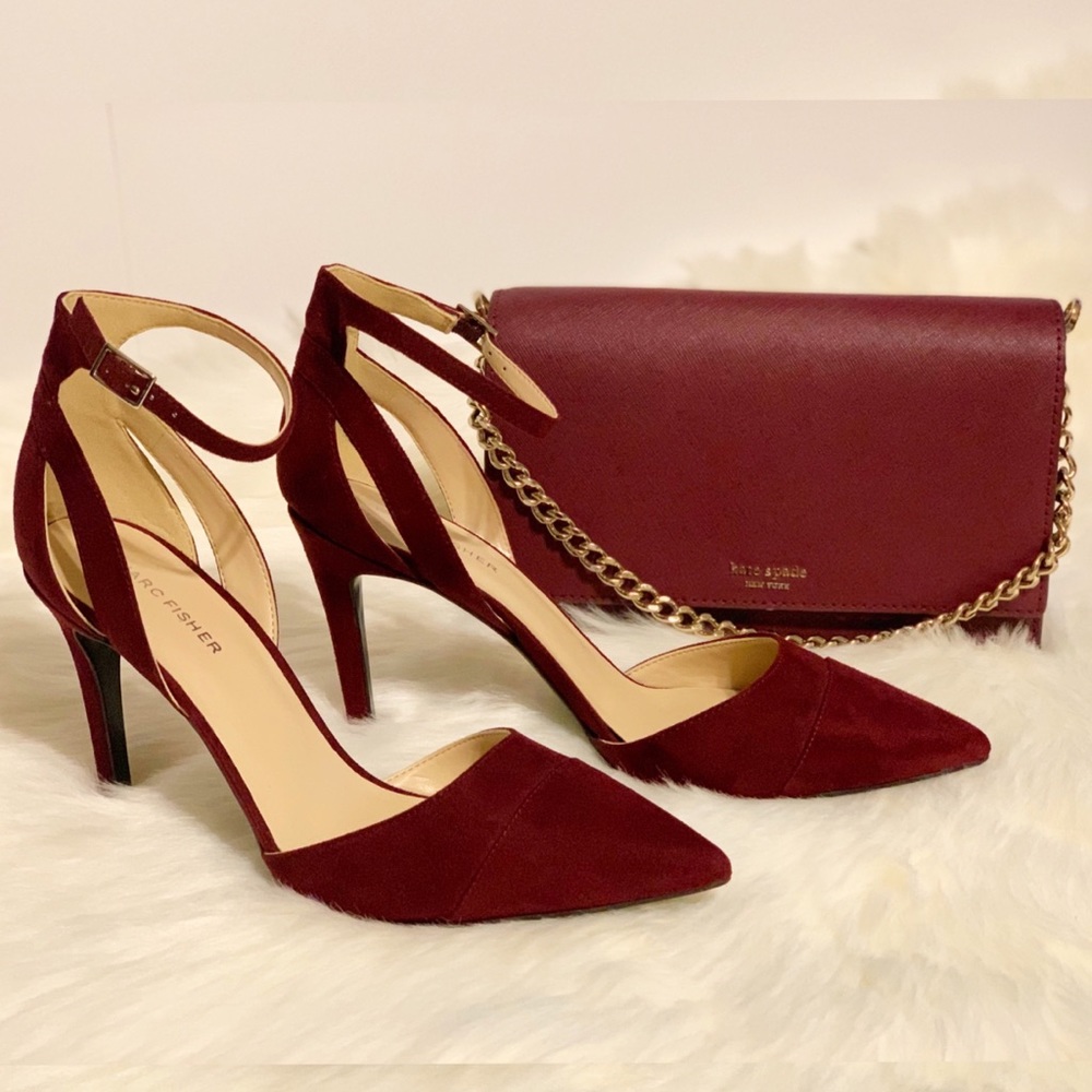 >>>SOLD<<< New Marc Fisher Nimble 2 Women's Wine Pumps size 9.5M